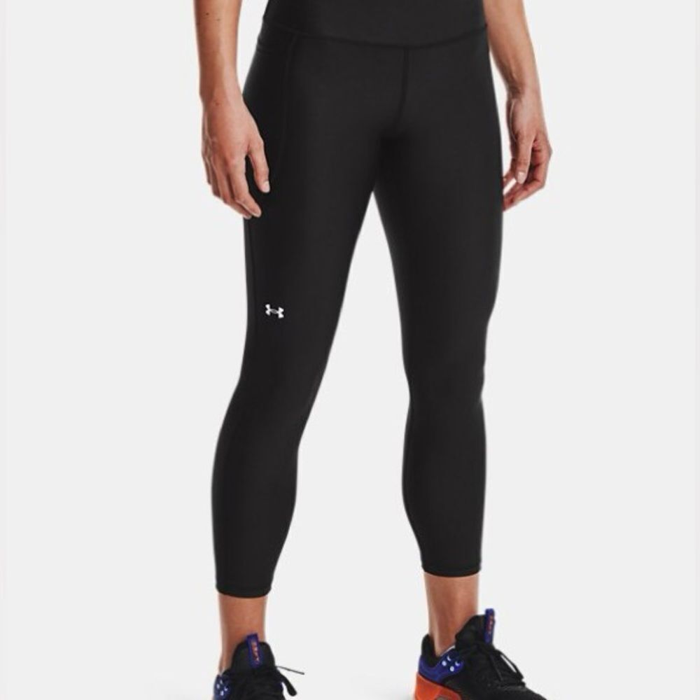 Under Armour Women's Black Compression Crop Pant Leggings Size Large